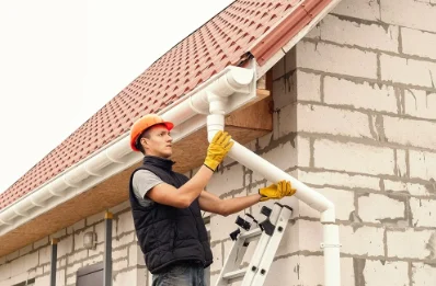 Pose et remplacement de gouttières à Paillé